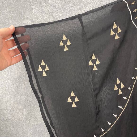 Lane Bryant Womens Swim Cover Up SZ 18/20 Black Boho Aztec Beach Resort Summer - Picture 3 of 9